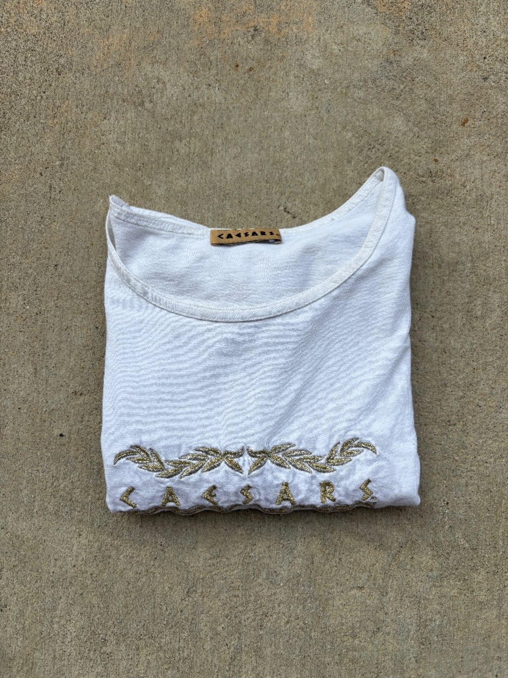 Vintage White Caesars Embroidered Graphic T Shirt